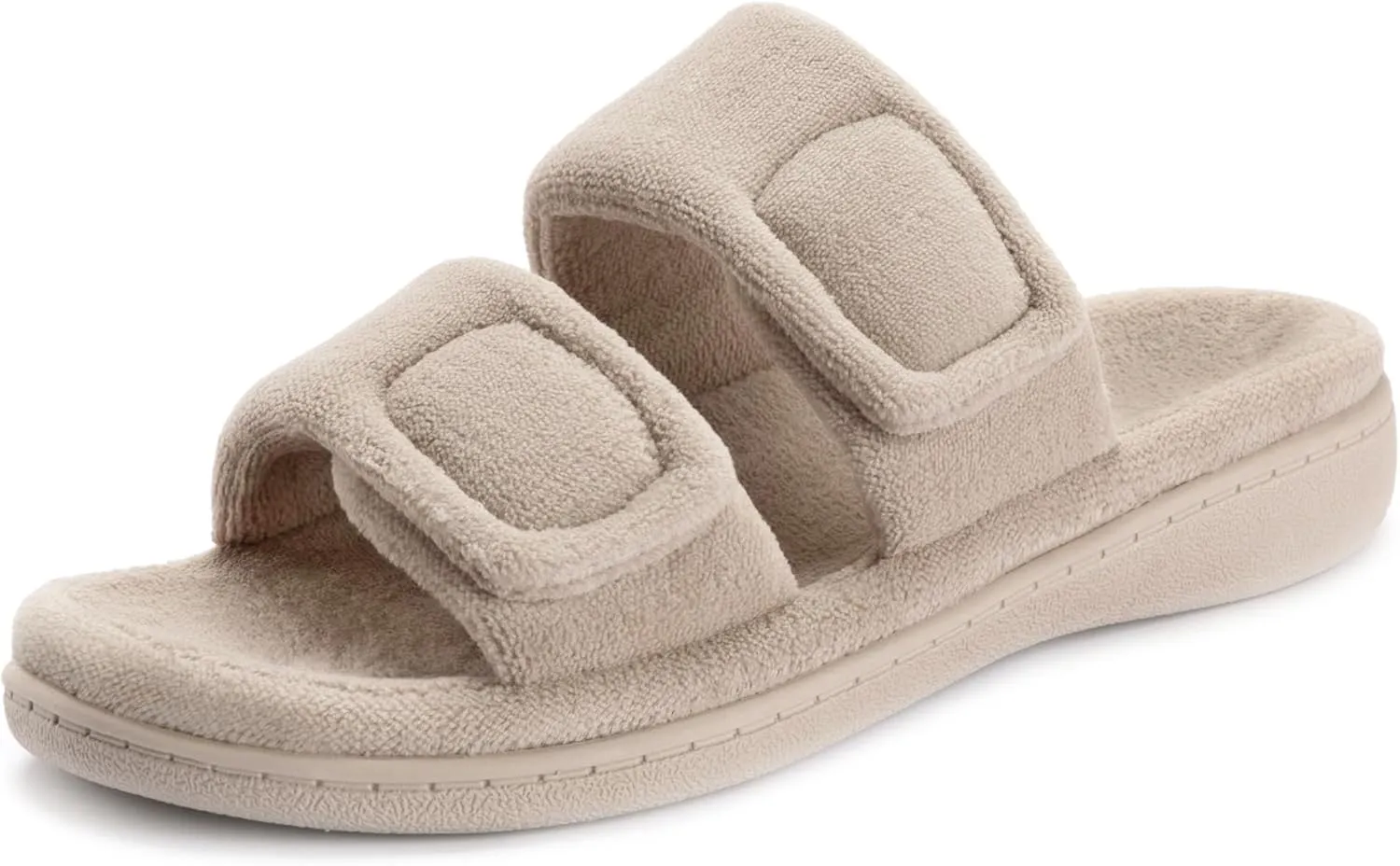 RockDove Women's Dual-Strap Adjustable Slipper with Arch Support