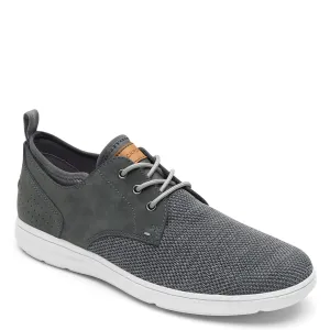 Rockport Men's Beckwith Plain Toe Oxford 9.5 Wide Pewter Nubuck/Mesh