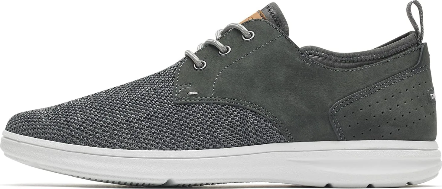 Rockport Men's Beckwith Plain Toe Oxford 9.5 Wide Pewter Nubuck/Mesh