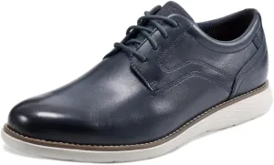 Rockport Men's Garett Plain Toe Oxford, New Dress Blues, 12 Wide