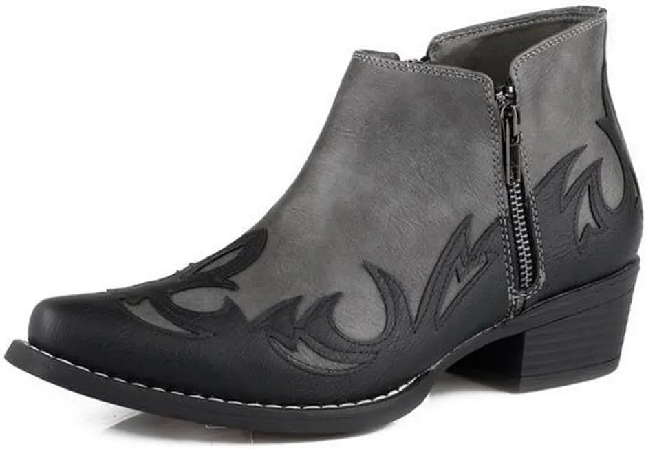 Roper Women's Lorene Ankle Boot, Grey, 8