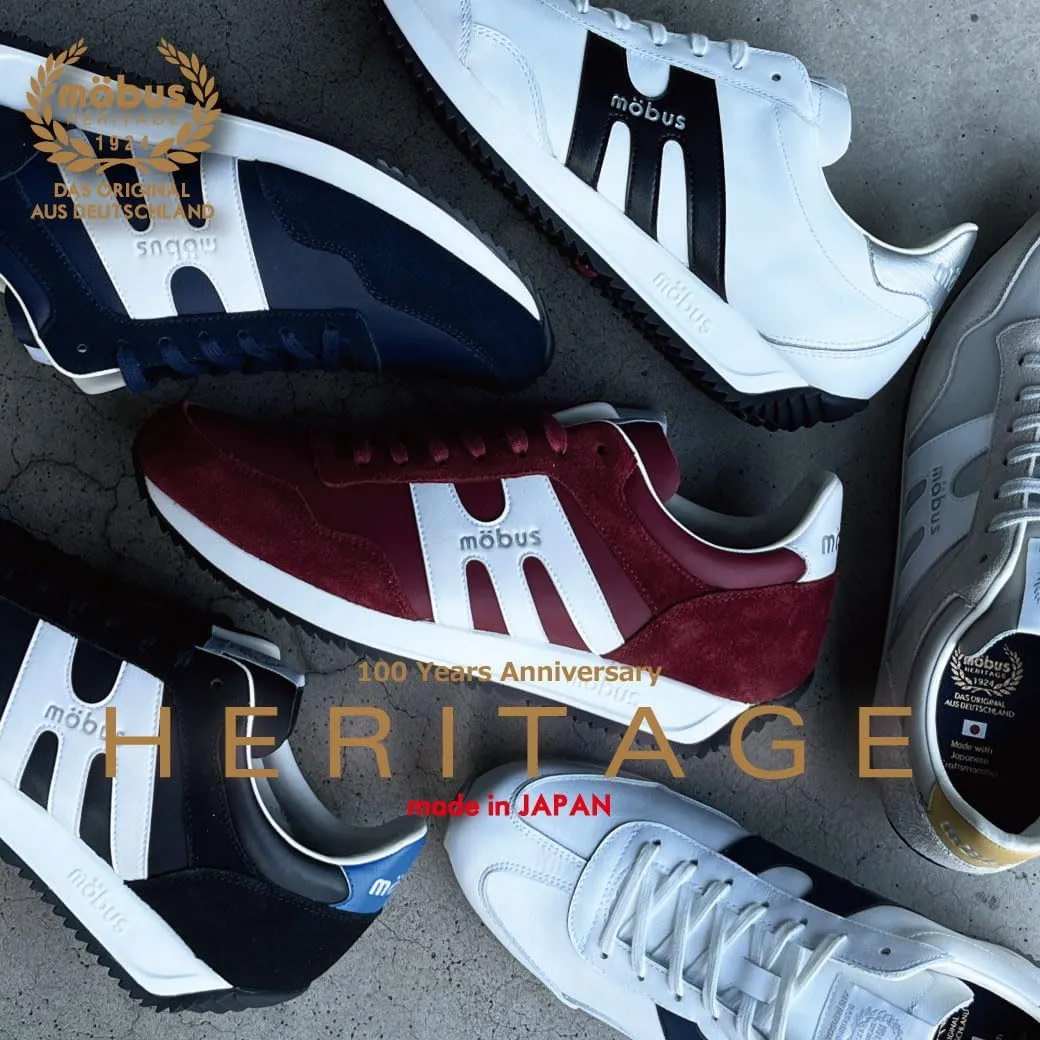 Roy Men's Casual Leather Sneaker mobus 100year Anniversary Model mobus Heritage Made in Japan Collection