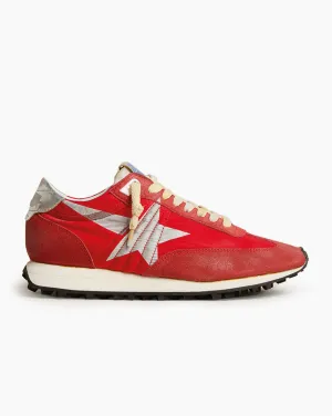 Running Marathon Red Silver