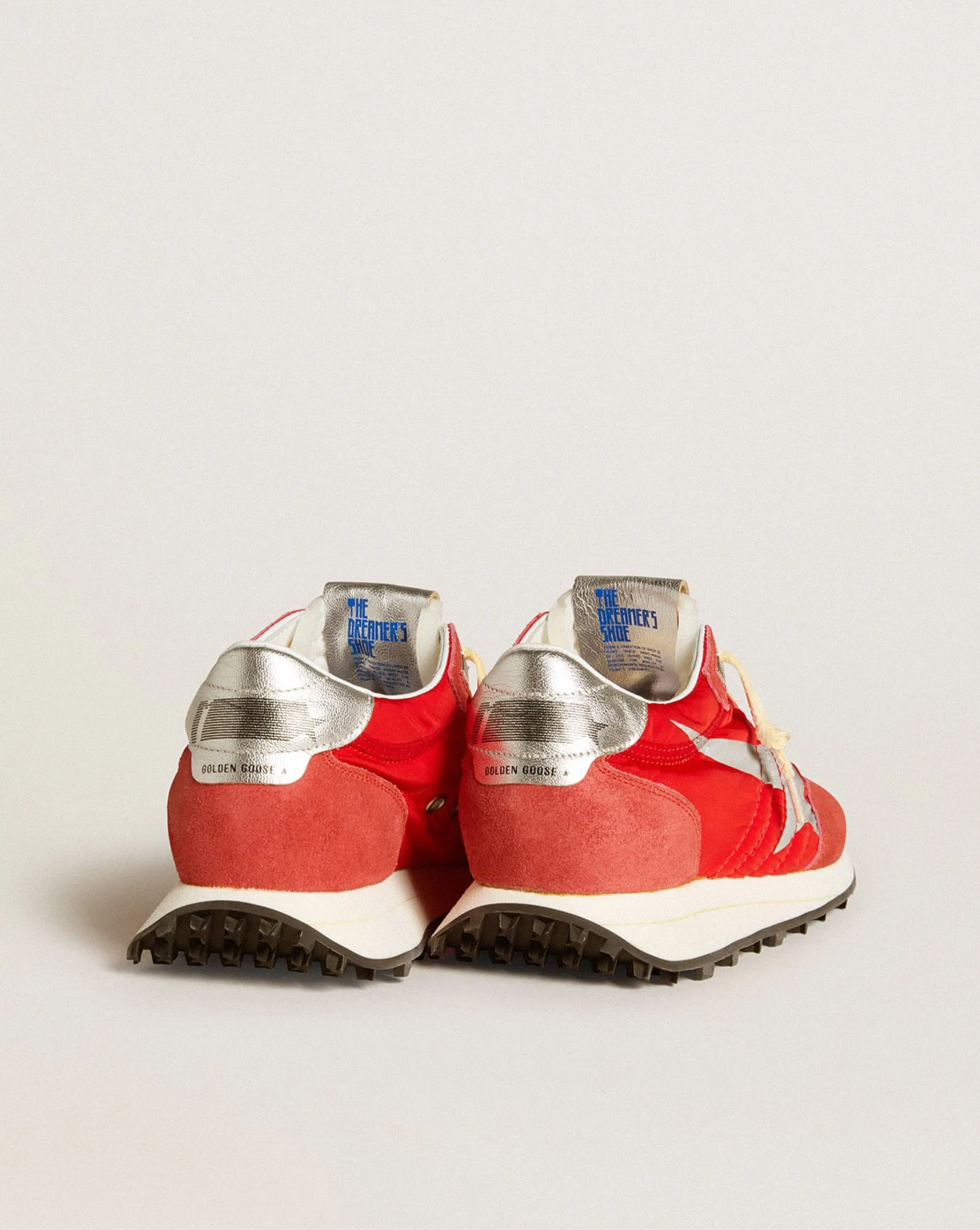 Running Marathon Red Silver