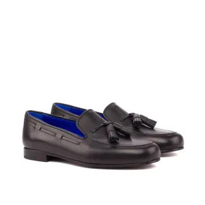 Santiago Slipper in Black Calf