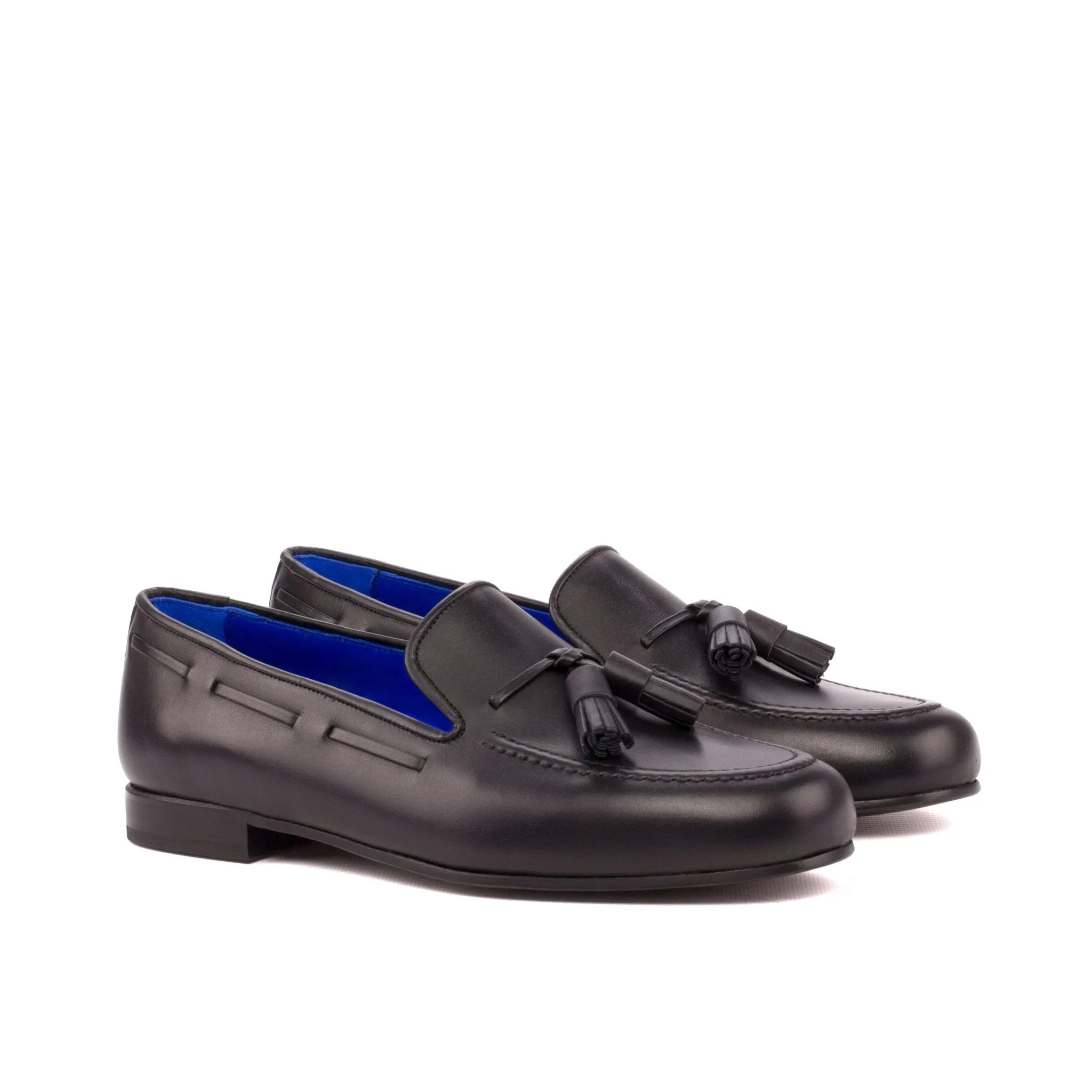 Santiago Slipper in Black Calf