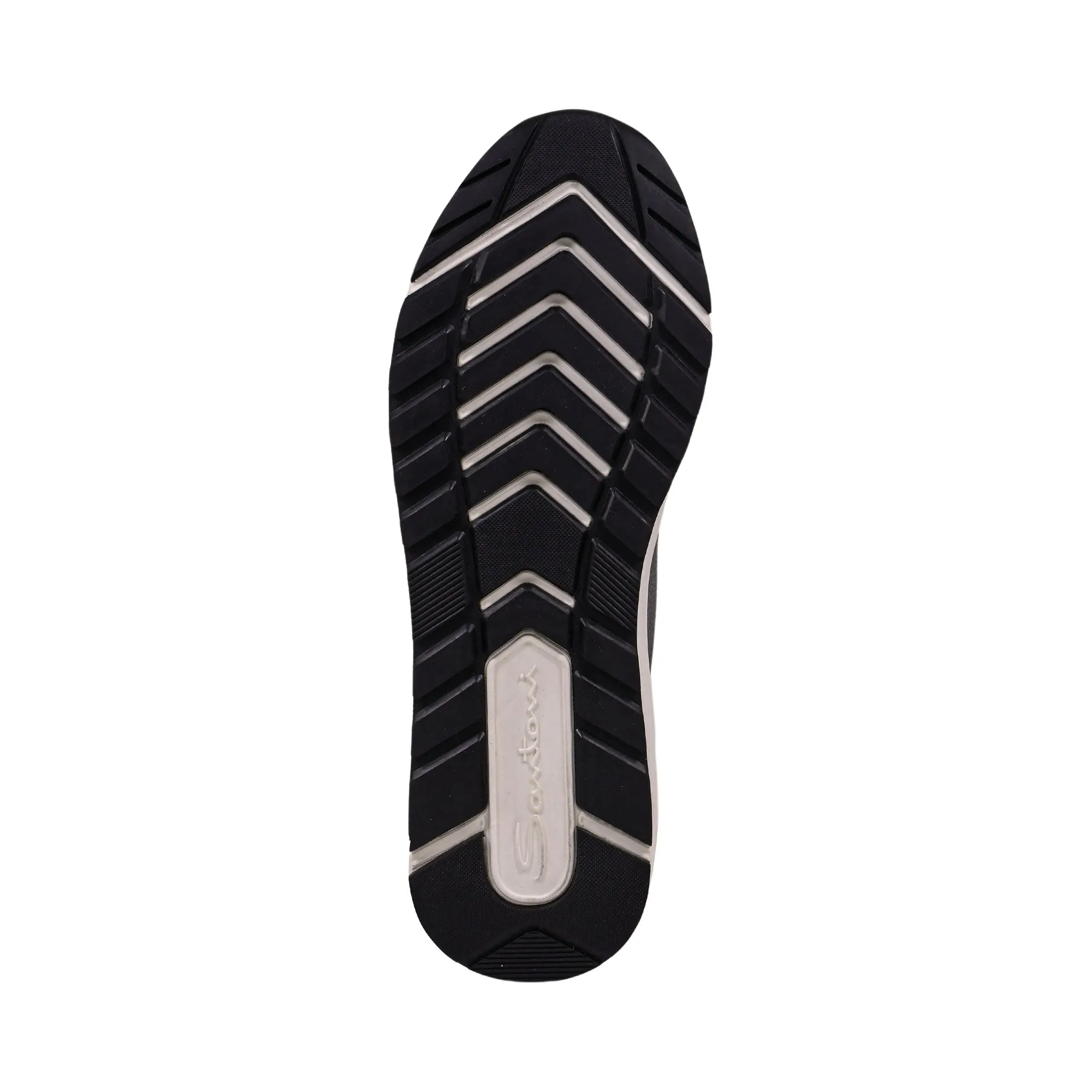 Santoni Men's DUPE Sneaker with Contrast Sole
