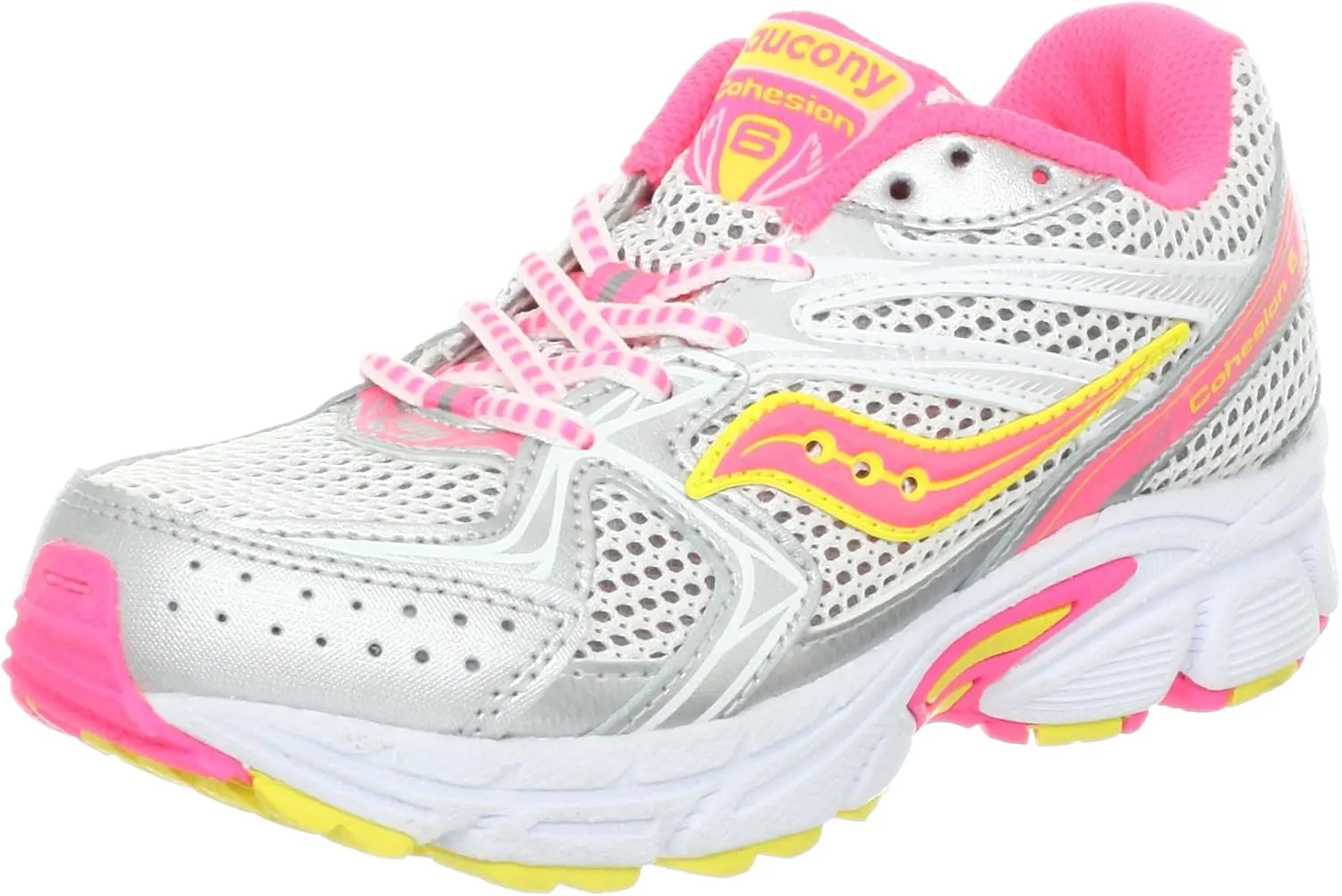 Saucony Girls' Cohesion 6 Lace Running Shoe (Little Kid/Big Kid)