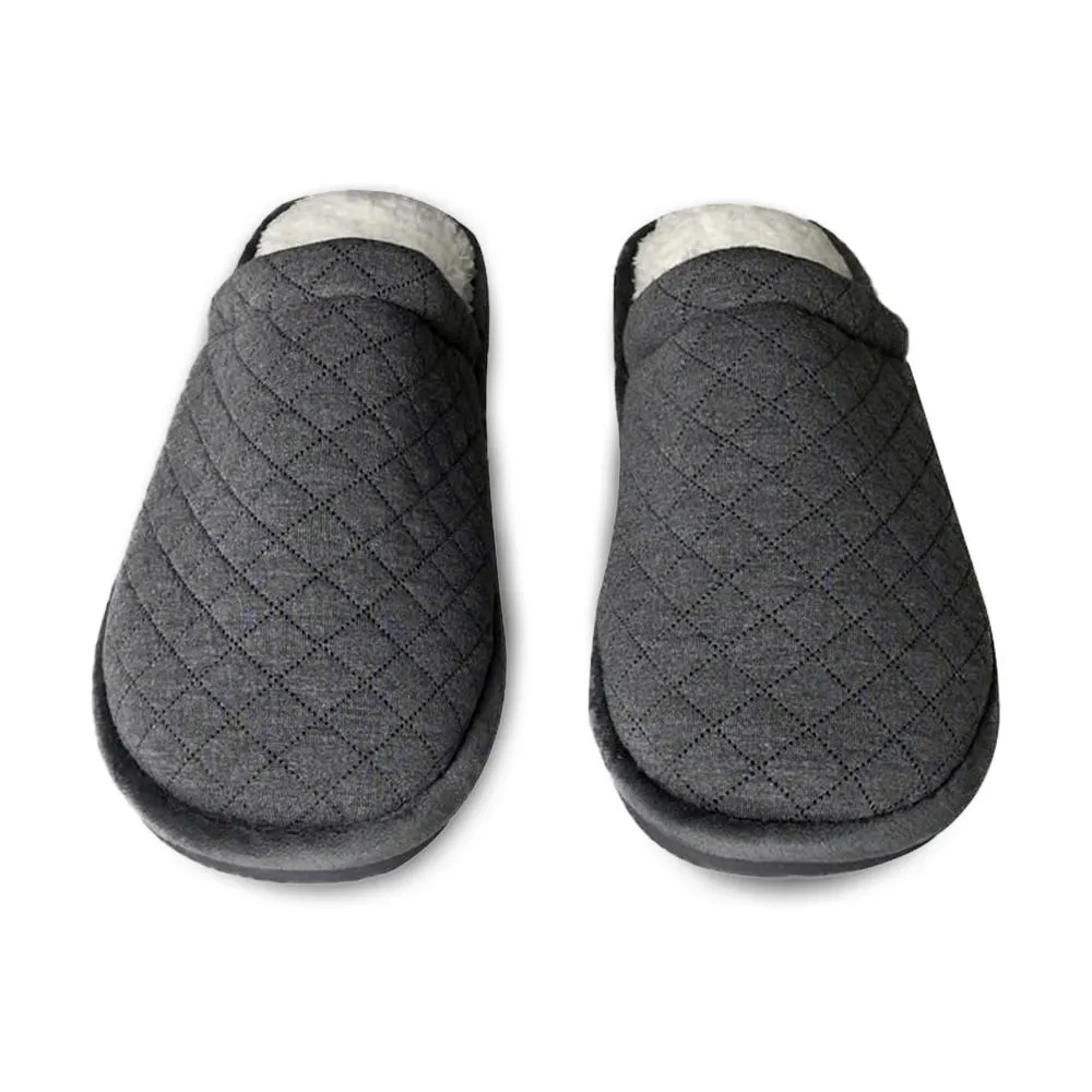 Sherpa House Slippers w/Memory Foam