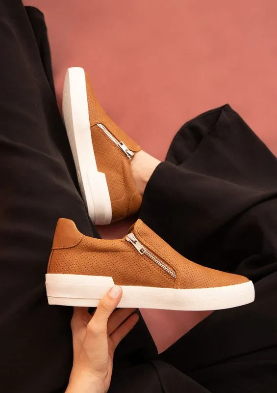 Side Zip Detail Casual Sneakers