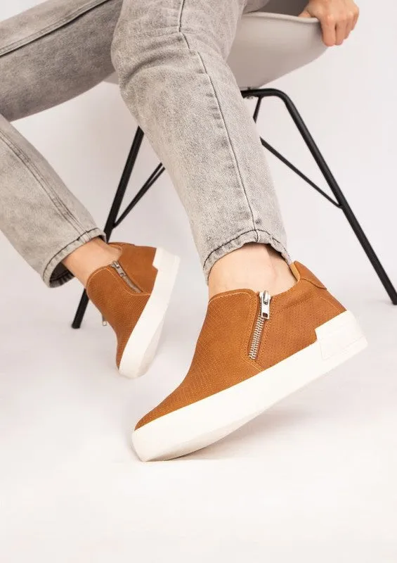 Side Zip Detail Casual Sneakers