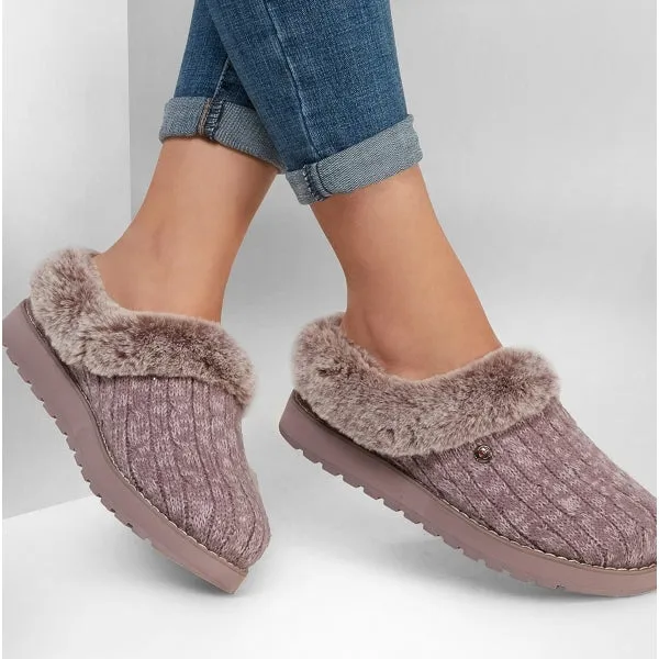 Skechers 31204/MVE KEEPSAKES ICE ANGEL Womens Mule Slippers Mauve