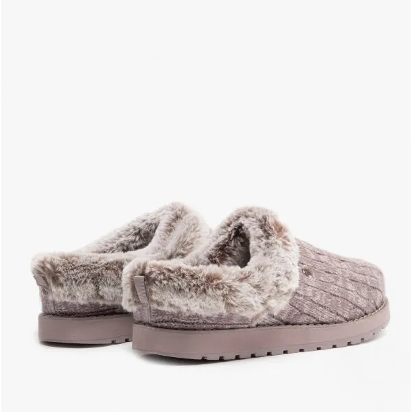 Skechers 31204/MVE KEEPSAKES ICE ANGEL Womens Mule Slippers Mauve