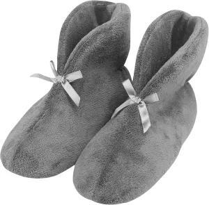 Slipper Boots for Women Non-Slip Warm Plush Lining House Shoes Coral Velvet Indoor Winter Bootie Slippers