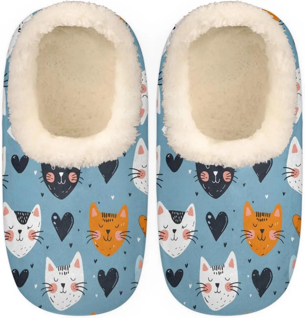 Slipper for Women Men, Fuzzy Memory Foam House Slippers Soft Cozy Warm Closed Back Slippers Lightweight Non-Slip Home Shoes Indoor Slippers