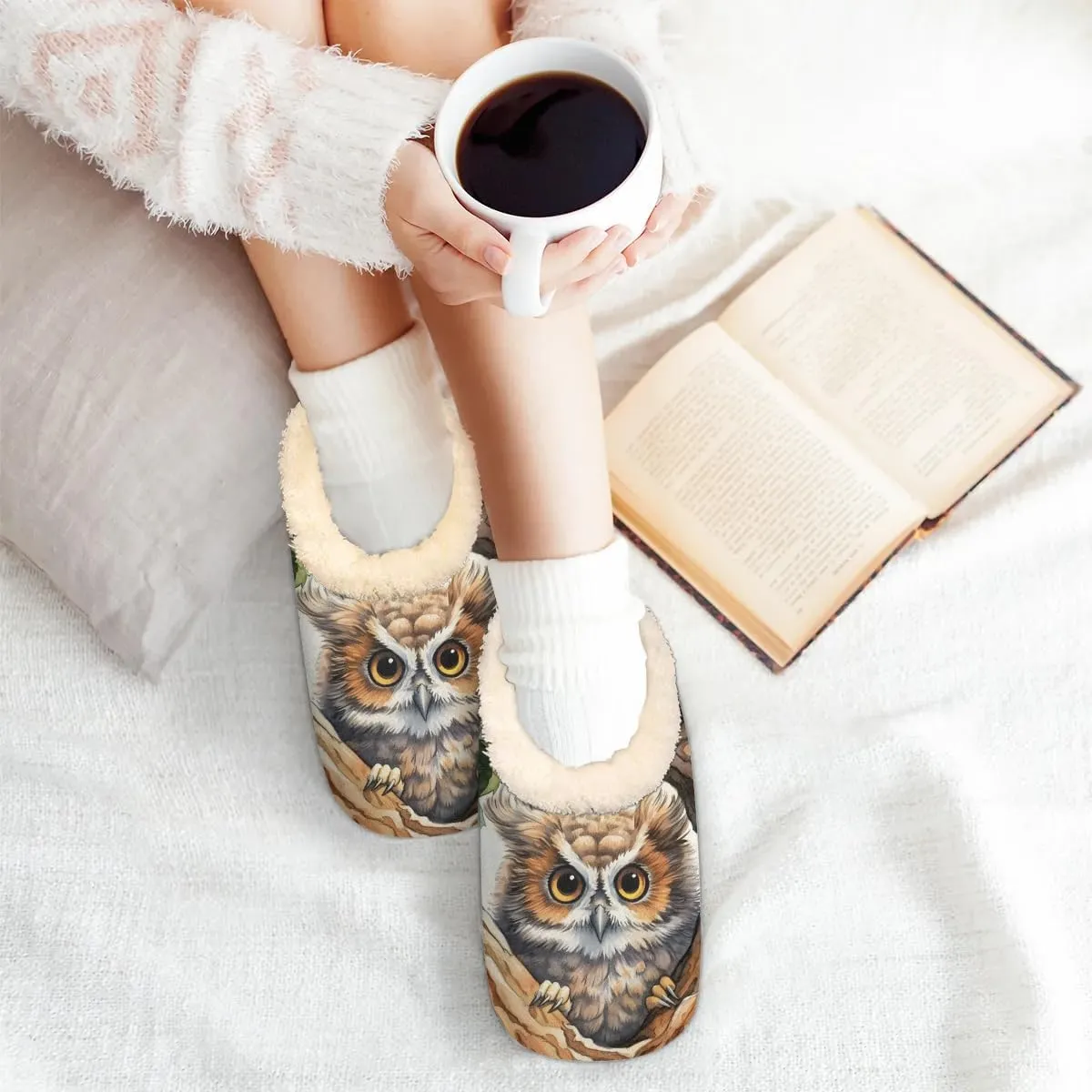 Slipper for Women Men, Fuzzy Memory Foam House Slippers Soft Cozy Warm Closed Back Slippers Lightweight Non-Slip Home Shoes Indoor Slippers