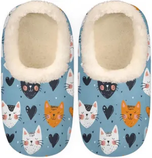 Slipper for Women Men, Fuzzy Memory Foam House Slippers Soft Cozy Warm Closed Back Slippers Lightweight Non-Slip Home Shoes Indoor Slippers