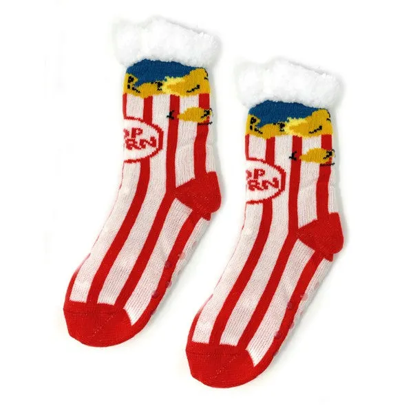 Slipper Socks - Box o' Popcorn