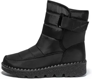 Snow Boots For Women Platform Boots for Women Comfy Flat Boots Fashion Comfortable Soft Sole Warm Padded Snow Boots