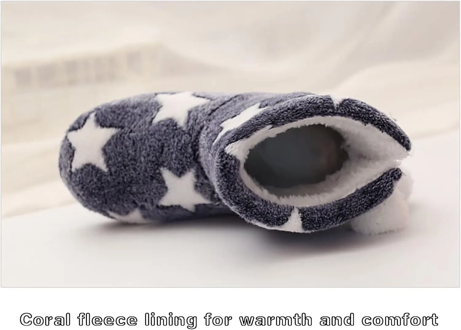 Solaud Slipper Boots for Womens,Winter Warm Plush Lining House Shoes Booty Slippers With Pom Poms, Booties Slippers for Women Indoor