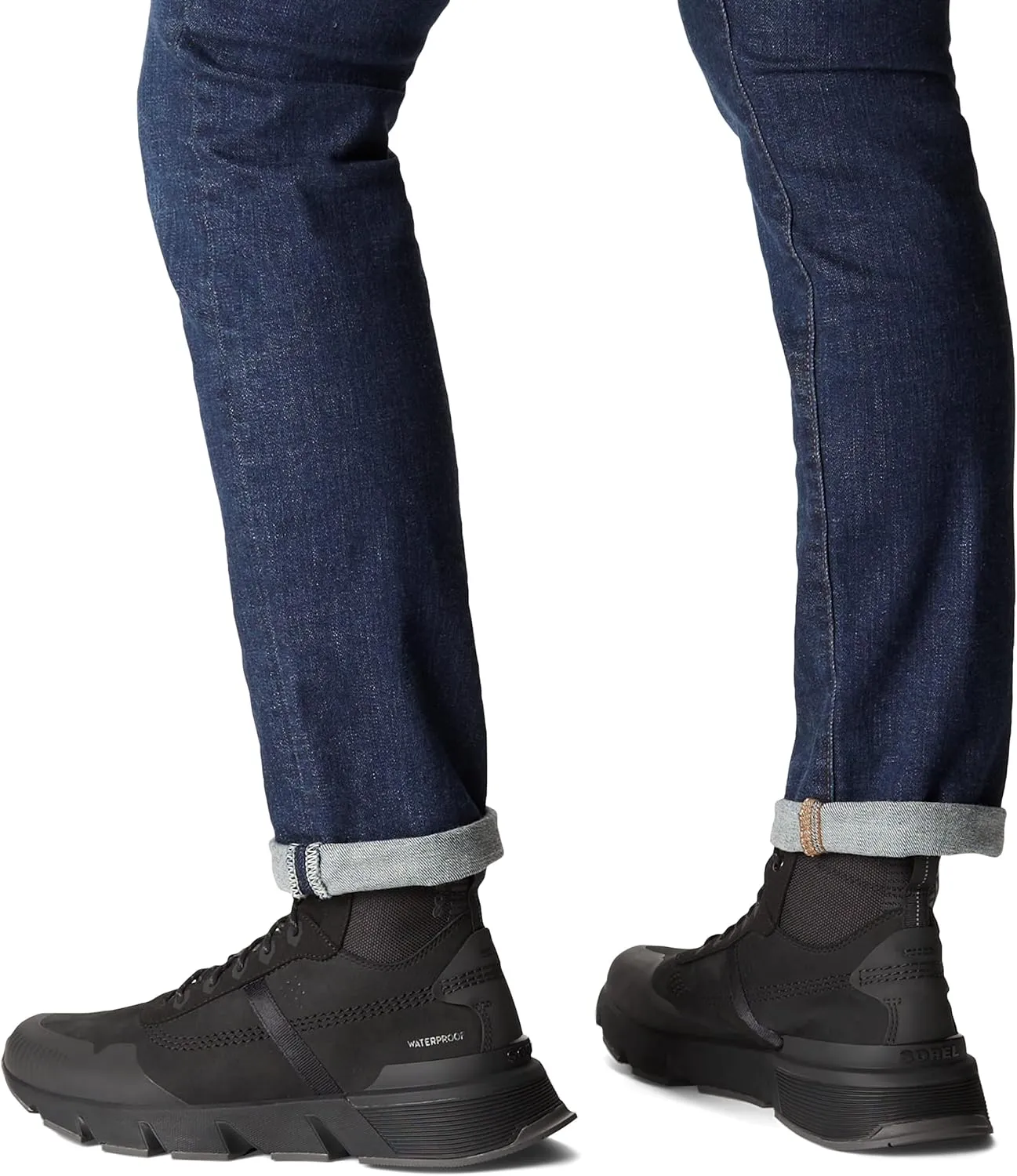Sorel Men's Kinetic Rush MID WP Sneaker — Waterproof Suede Sneakers