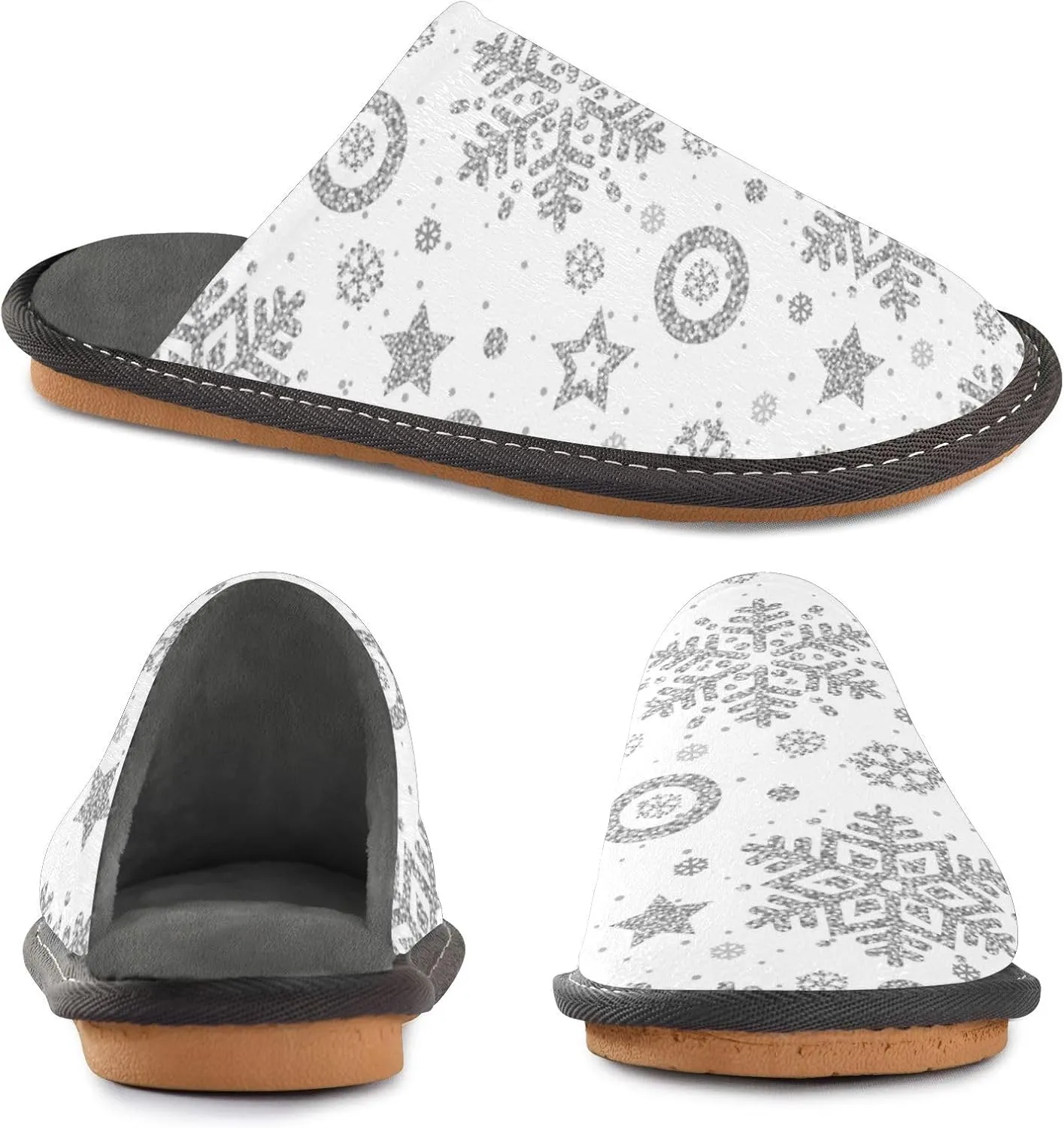 Spa Slippers Indoor House Fuzzy Slippers Soft Memory Foam Non-Slip Home Slipper Winter Shoes For Bedroom Hotel Travel 4-11