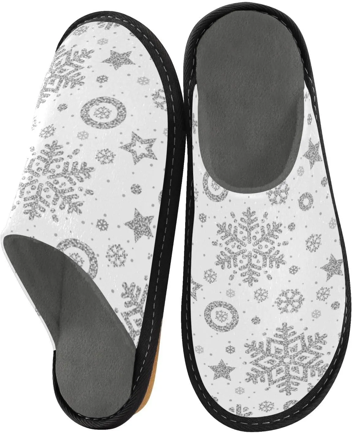 Spa Slippers Indoor House Fuzzy Slippers Soft Memory Foam Non-Slip Home Slipper Winter Shoes For Bedroom Hotel Travel 4-11