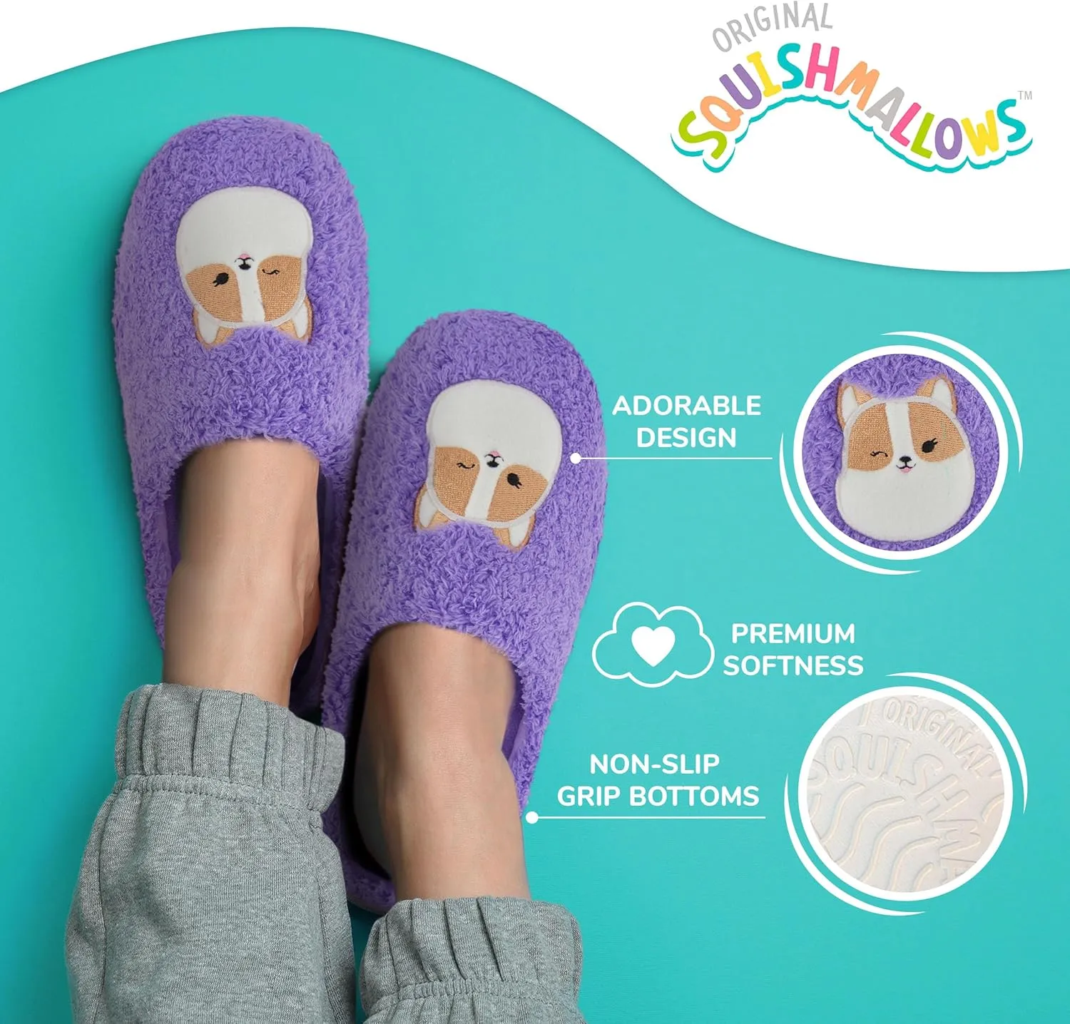Squishmallows Kids Slippers and Womens Slippers Gifts for Women Extra Cozy Fuzzy House Slippers Slip On
