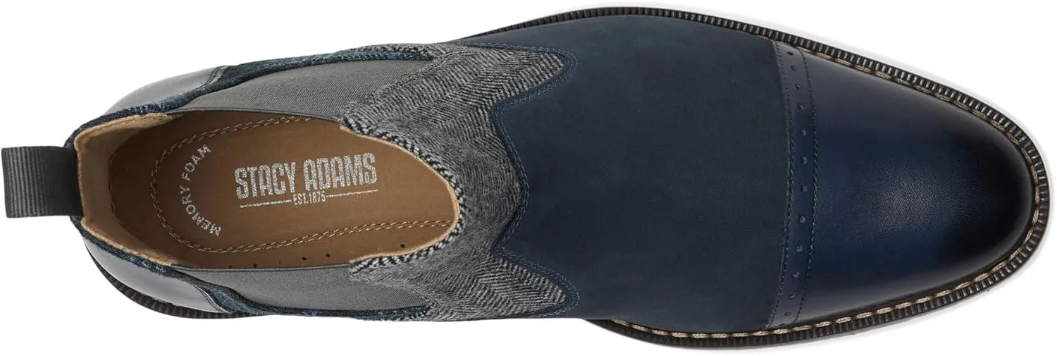 STACY ADAMS Men's Finney Cap Toe Chelsea Boot