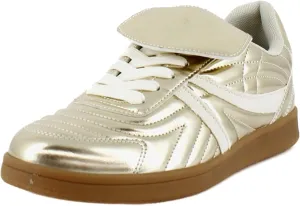 Steve Madden Women's Madrid Sneaker, Gold, 8.5