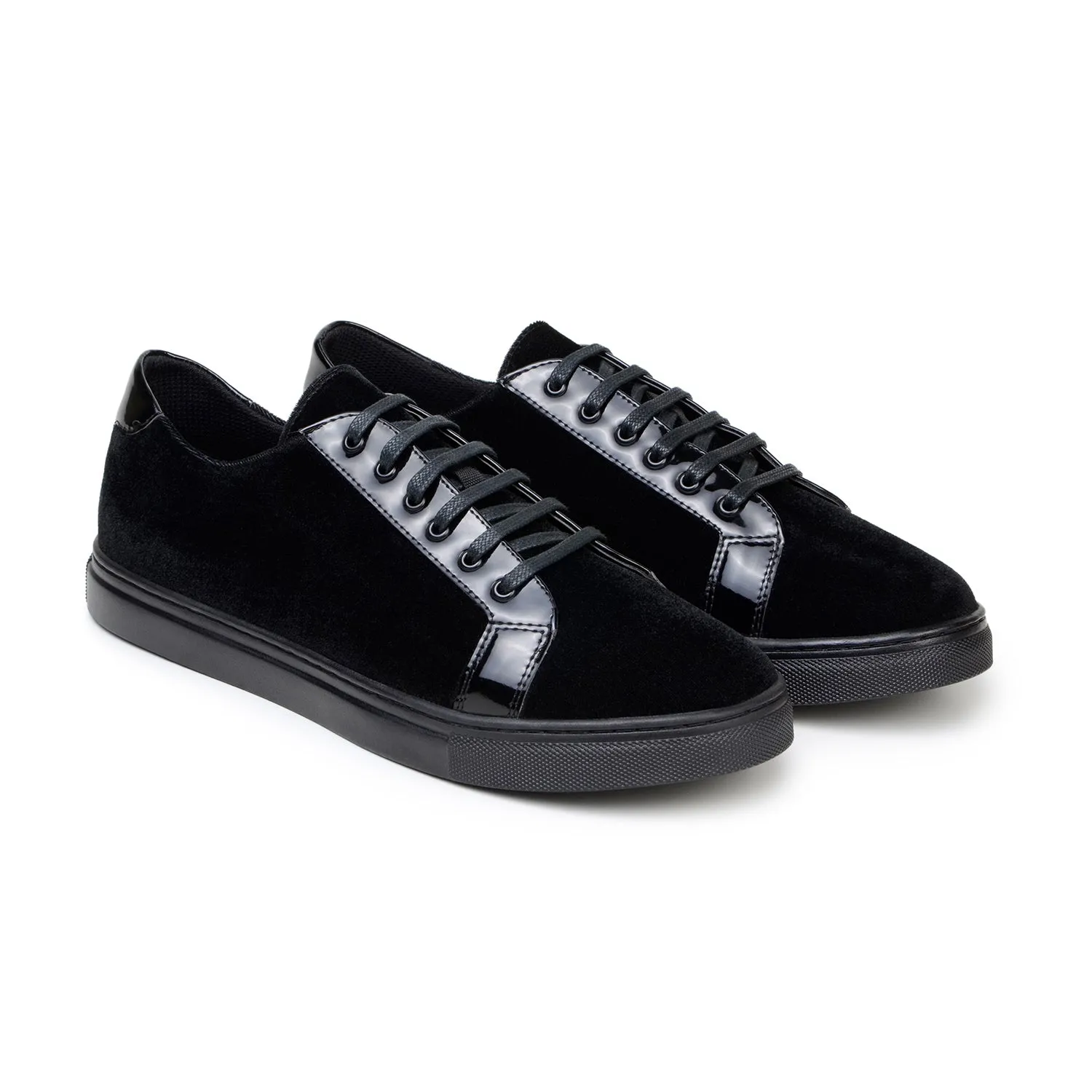 Studio Belvedere Teo Men's Shoes Velvet / Patent Leather Casual Sneaker (SBV1010)