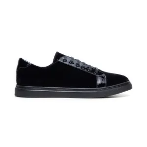 Studio Belvedere Teo Men's Shoes Velvet / Patent Leather Casual Sneaker (SBV1010)