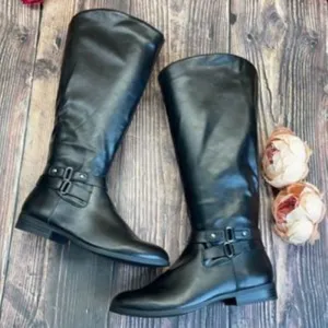 Style & Co. Black Manmade Boots 9M-WC