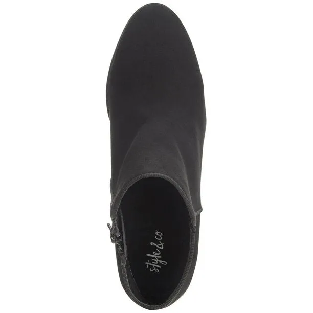 Style Co Wileyy Ankle Booties Black 10W