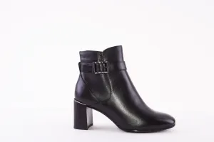 TAMARIS - 25361-001 HIGH HEEL ANKLE BOOT - BLACK