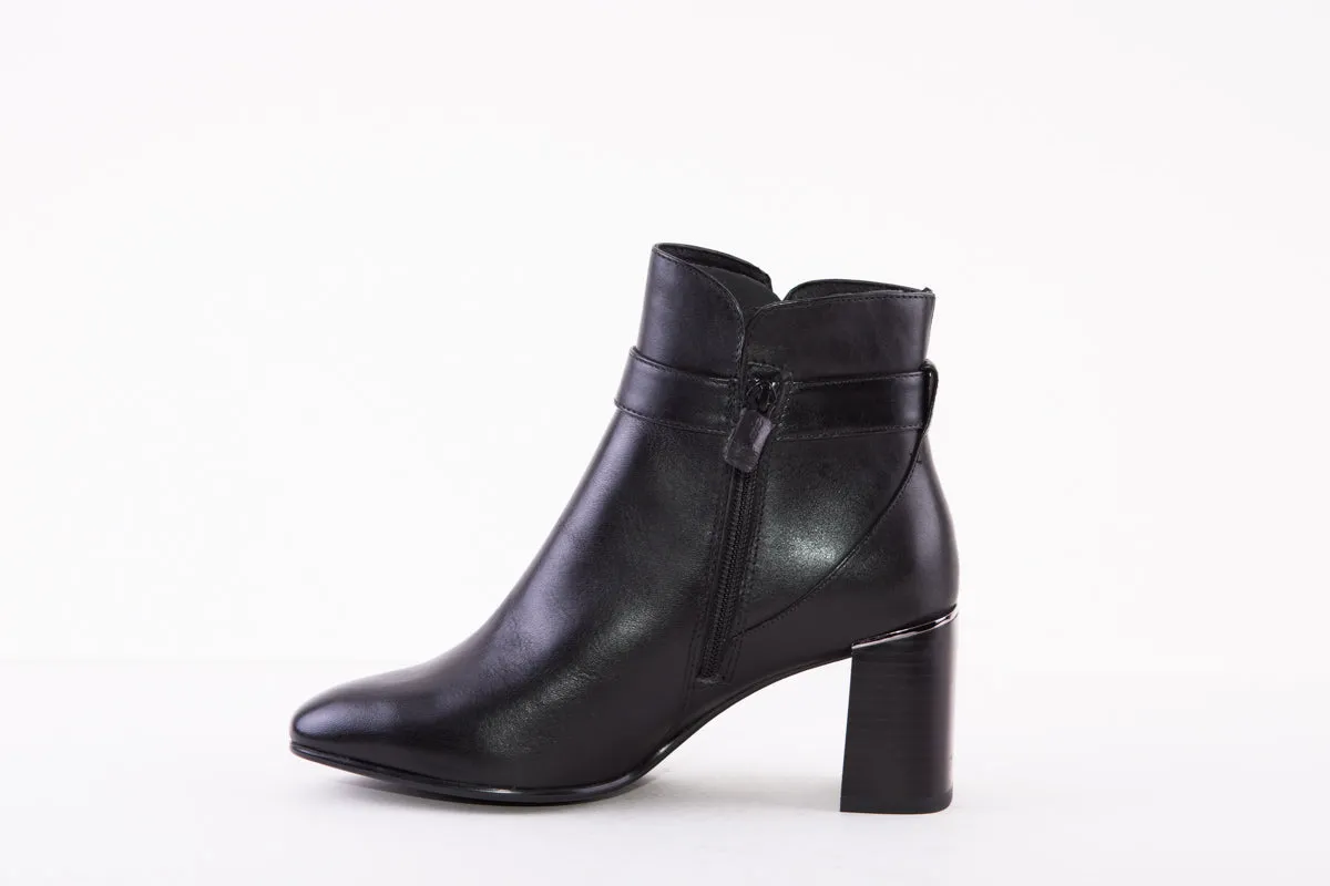 TAMARIS - 25361-001 HIGH HEEL ANKLE BOOT - BLACK