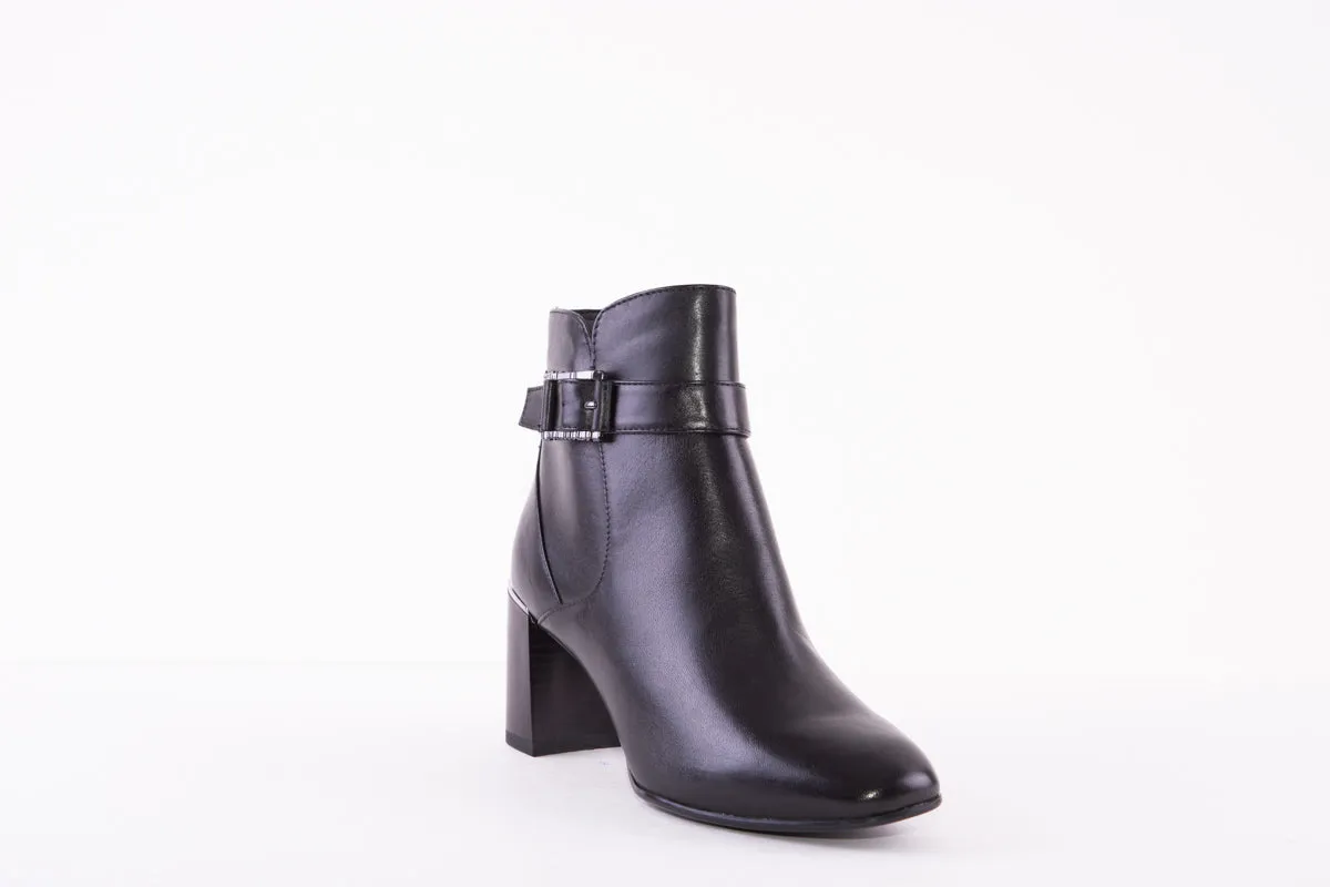 TAMARIS - 25361-001 HIGH HEEL ANKLE BOOT - BLACK