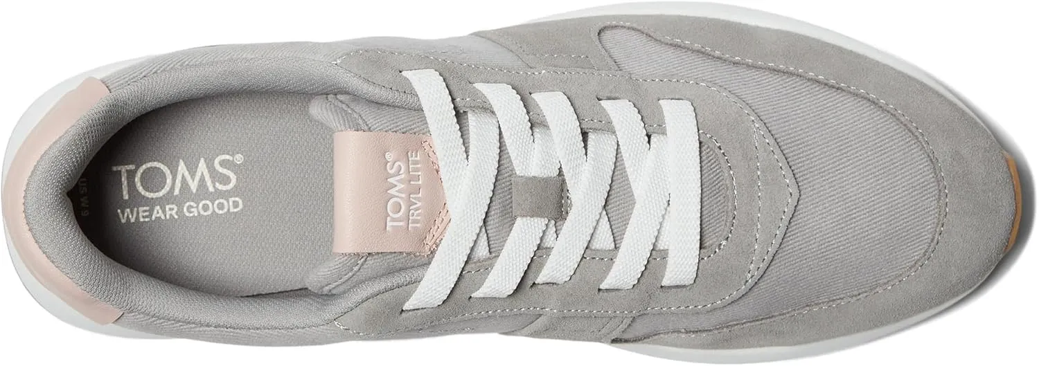 TOMS Womens Trvl Lite Retro Lace Up Sneakers Shoes Casual - Off White