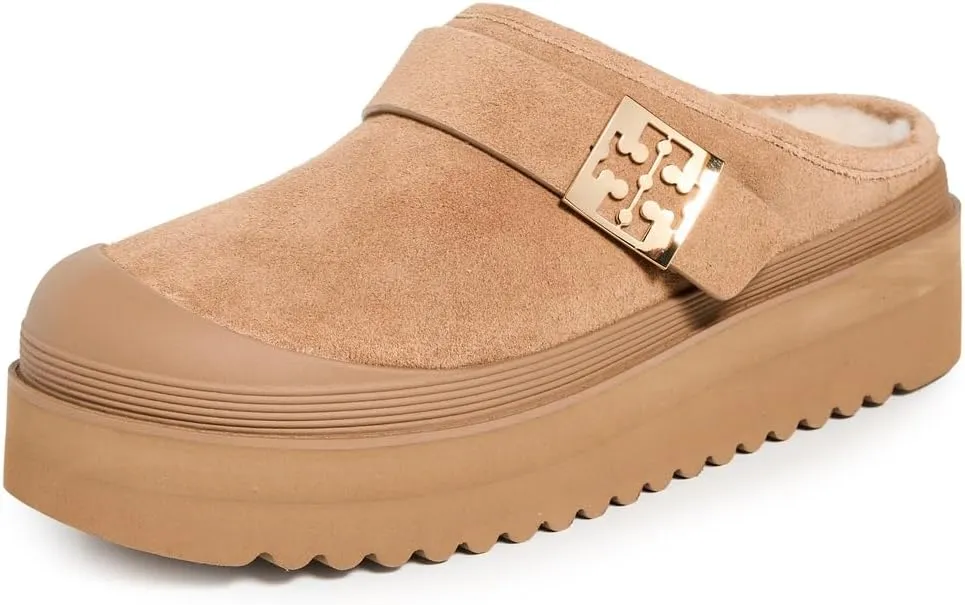 Tory Burch Women's Mellow Shearling Platform Mules