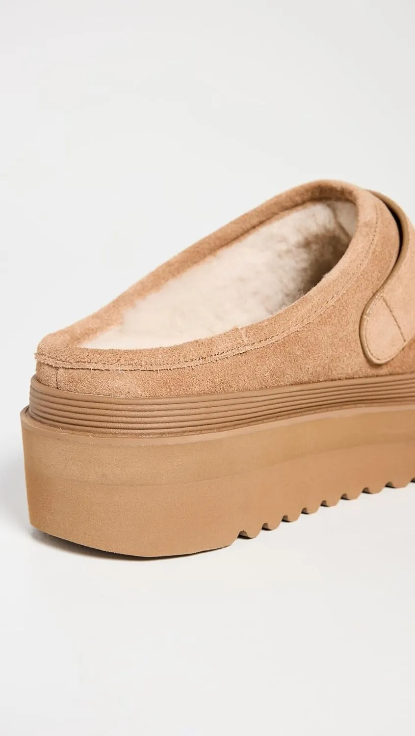 Tory Burch Women's Mellow Shearling Platform Mules