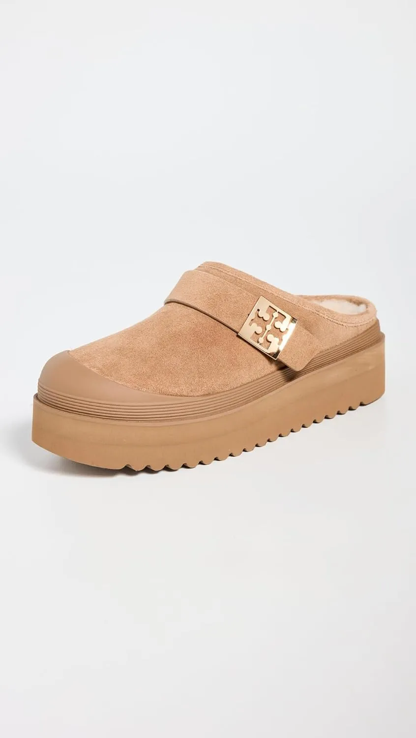 Tory Burch Women's Mellow Shearling Platform Mules