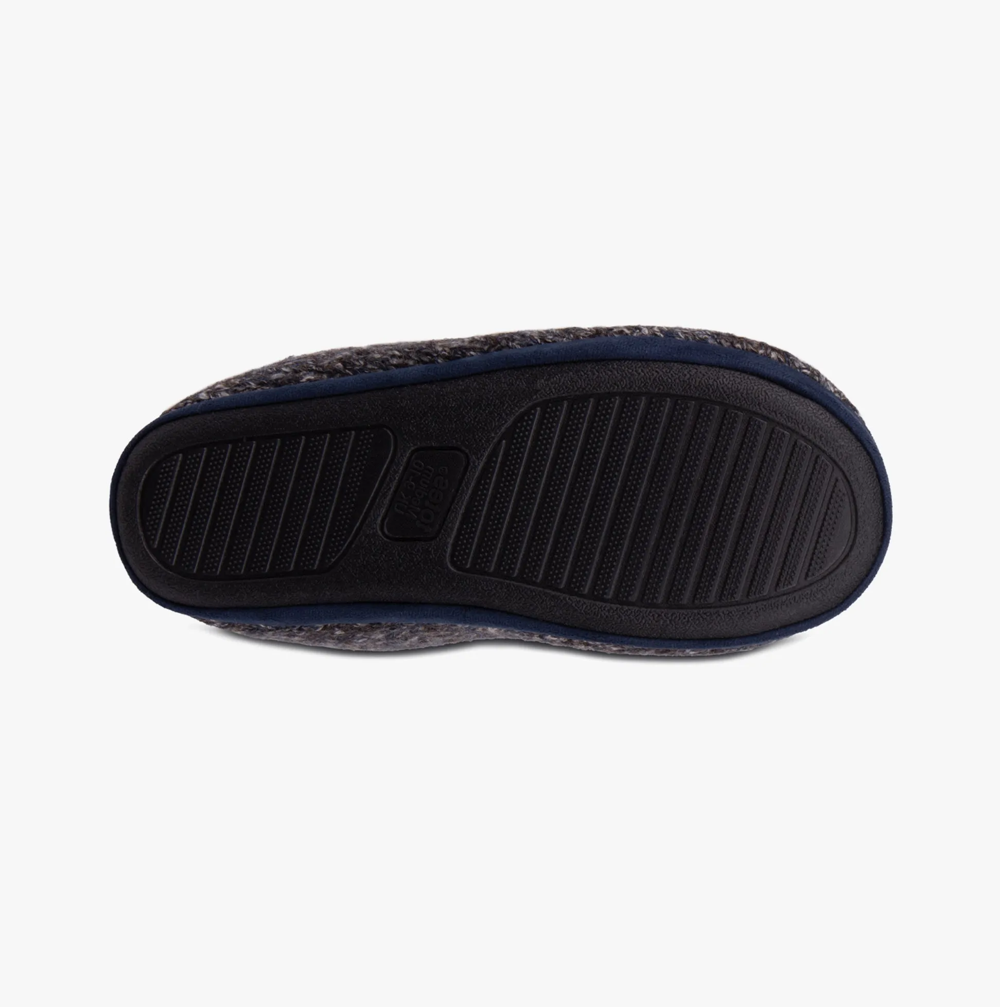 Totes Toasties RIB KNIT BOOT Slippers Mens Navy