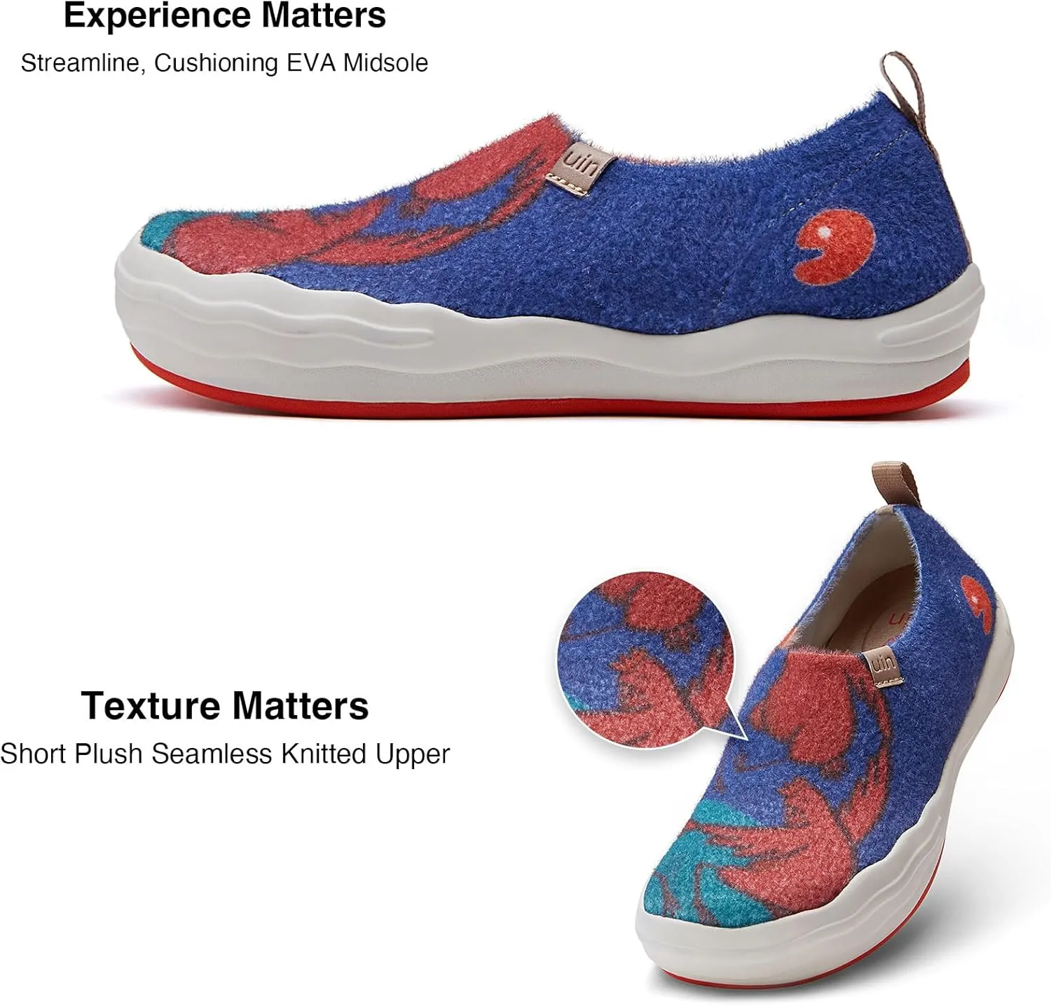 UIN Men's Art Travel Walking Shoes Slip On Casual Lightweight Wide Toe Comfort Fashion Sneaker Toledo Ⅳ Ⅷ Ⅸ Ⅻ