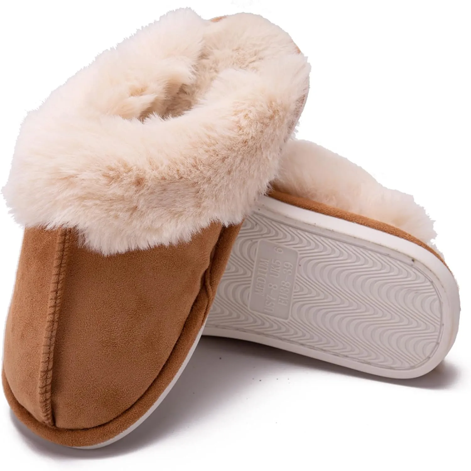Unisex Men's and Women's Slipper Fluffy Soft Warm House Slippers Cozy Plush for Indoor Outdoor Winter Bedroom Shoes