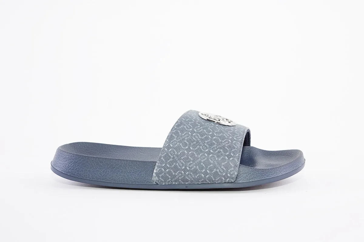 US POLO ASSN - IVY001 FLAT FASHION MULE - DARK BLUE