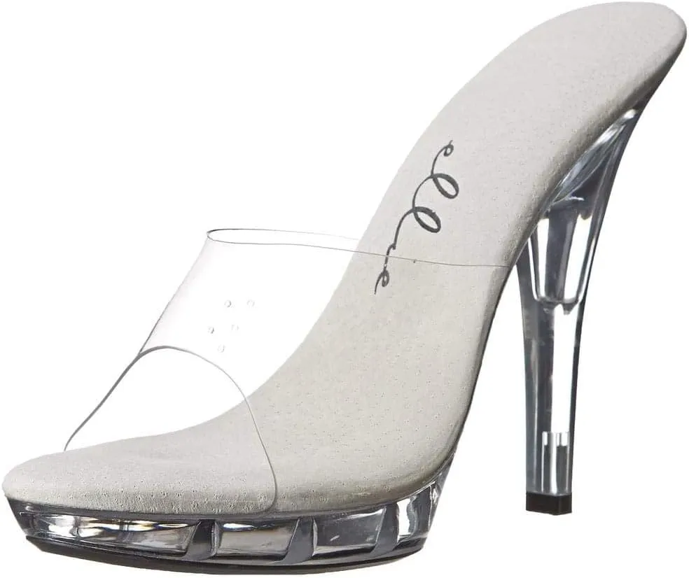 Vanity 5" Heel Clear Mule Shoe, 7 US