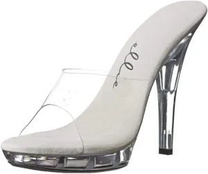 Vanity 5" Heel Clear Mule Shoe, 7 US
