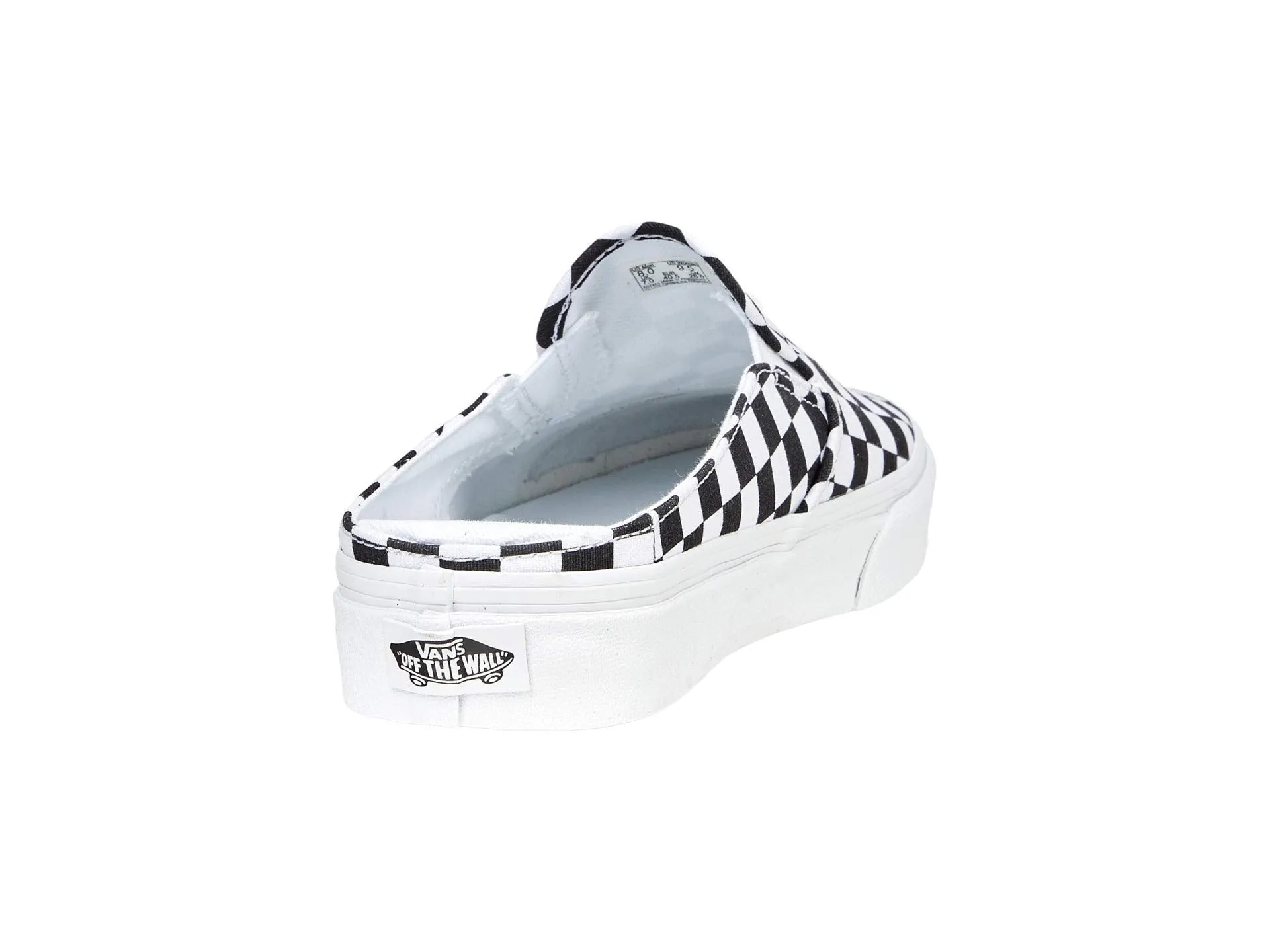 Vans Trainers Unisex Ua Classic Slip-On Mule Vn0a4p3u5gu, Mule Checkerboard Pattern Black True White, 7.5