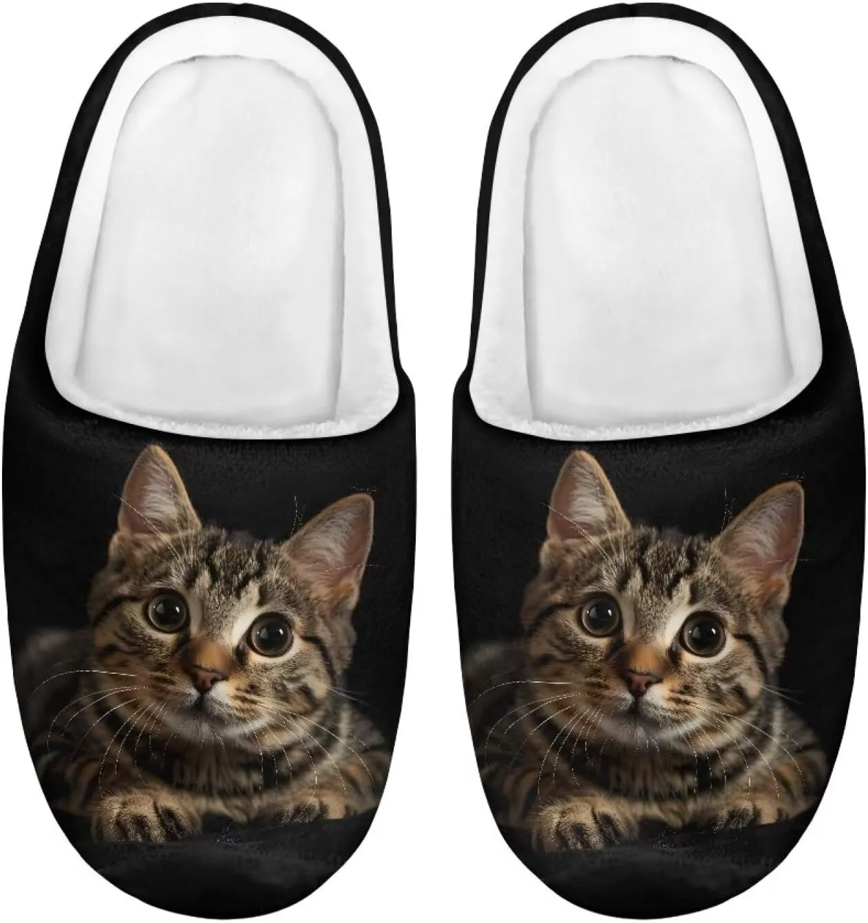 Veniyate Kids Fuzzy House Memory Foam Slippers Bedroom Shoes Cozy Indoor Slide for Boys Girls