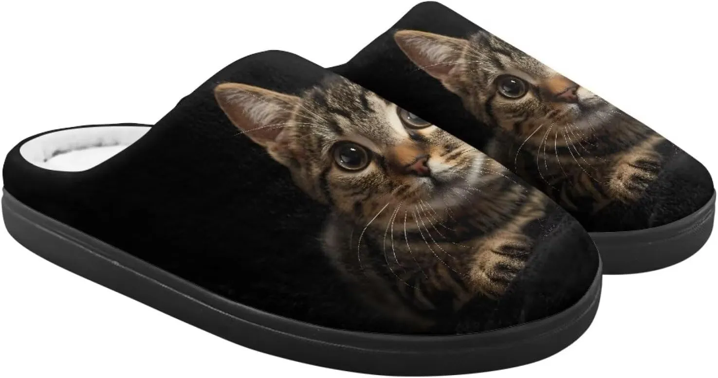 Veniyate Kids Fuzzy House Memory Foam Slippers Bedroom Shoes Cozy Indoor Slide for Boys Girls